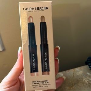NIB Laura Mercier mini caviar sticks in rosegold and au naturel